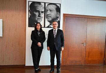 Başkan Çerçioğlu'na Merkez Disiplin Kurulu Başkanı Sarı'dan Ziyaret