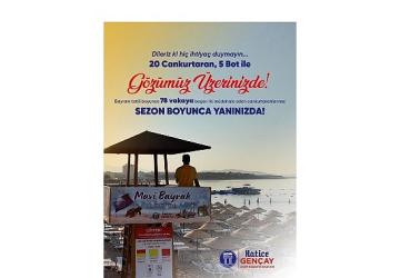 Didim Belediyesi Sahillerde Güvenlik Nöbetini Sürdürüyor