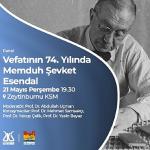 Memduh Şevket Esendal, Vefatının 74. Yılında Zeytinburnu Kültür Sanat'ta Anılıyor!