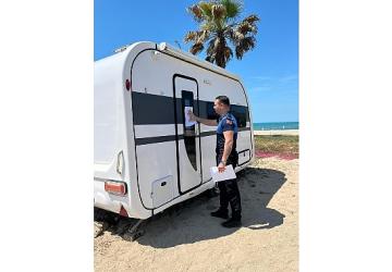 Kandıra'da Zabıta ve Jandarma Ekiplerinden Karavan ve Çadırlara Sıkı Denetim
