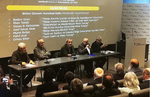 Sosyal bilimlerin öncü isimlerinden Emeritus Prof. Dr. Mete Tunçay, İstanbul Bilgi Üniversitesi'nde anıldı