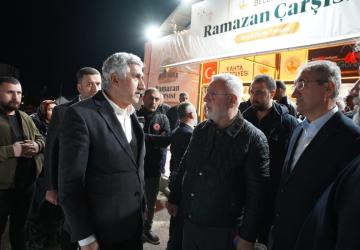 Mehmet Metiner’den Kahta Belediyesi Ramazan Çarşısı’na Ziyaret