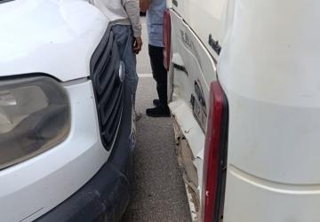 Adıyaman’da bayram yoğunluğunda çarşı merkezinde maddi hasarlı kaza