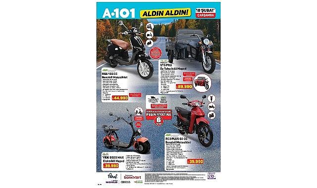 18 Şubat'ta A101'de Mobilite Ürünleri Öne Çıkıyor