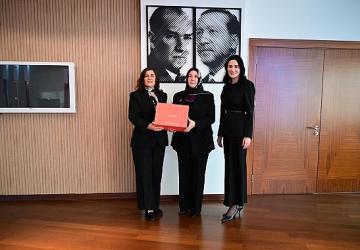 Başkan Çerçioğlu'na Milletvekili Sarıbaş ve KADEM Aydın İl Temsilcisi Akıcı'dan Ziyaret