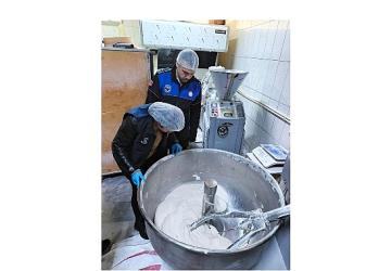 Zabıtadan market ve fırınlarda denetim
