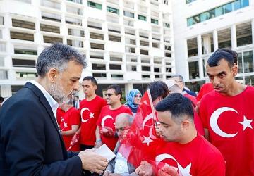 Özel bireyler bir günlüğüne asker oldu