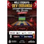 Milli Maç Heyecanı Selçuklu'da Dev Ekranda Yaşanacak