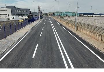 Railport'ta asfalt ve yol çizgileri tamamlandı
