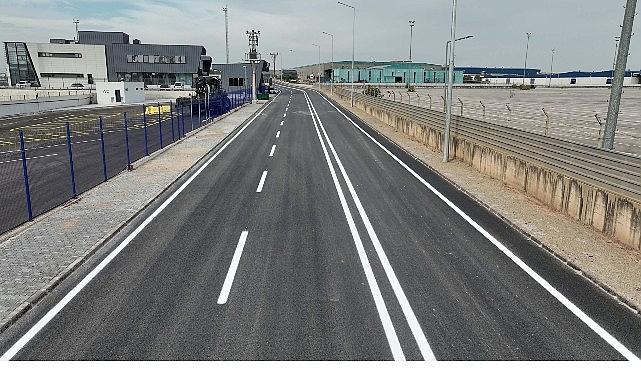 Railport'ta asfalt ve yol çizgileri tamamlandı