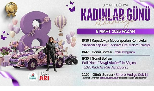 Nevşehir Belediyesi'nden 8 Mart'a Özel “Kadınlar Günü" Programları
