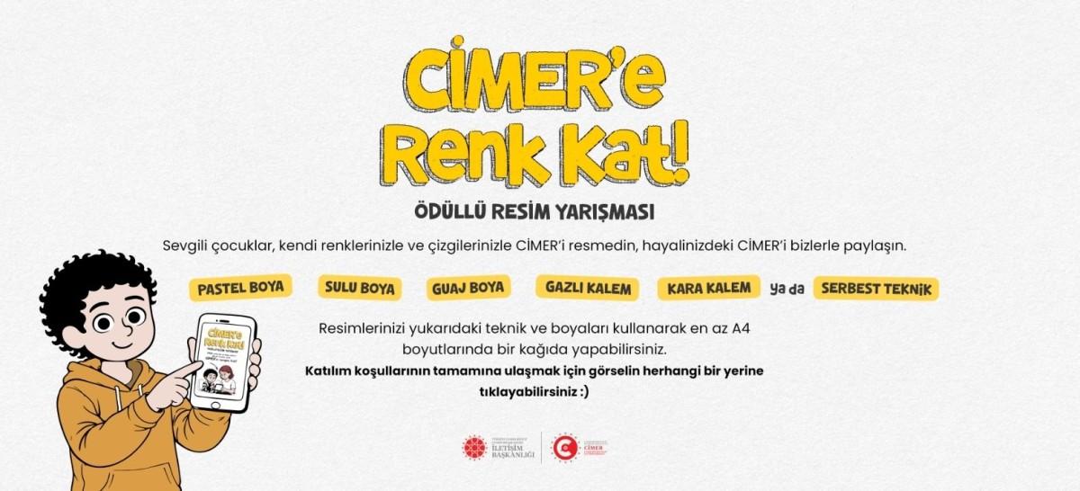 CİMER çocukların ellerinde renklenecek