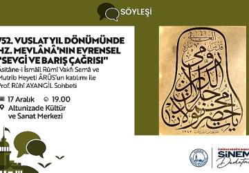 Üsküdar'da Mevlana'nın 752'nci Vuslat Yıl Dönümü Anma Programı Yapılacak