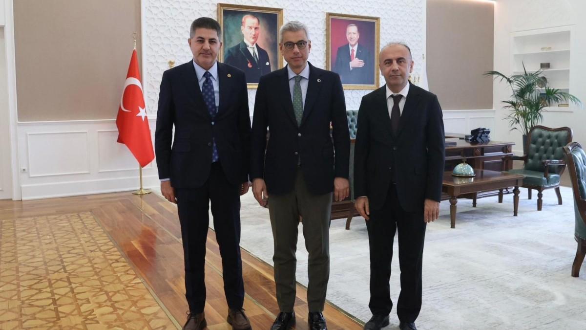 Milletvekili Şan ve Rektör Keleş’ten Sağlık Bakanlığı’na ziyaret