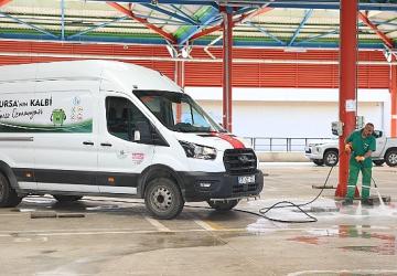 Osmangazi'de Kurban Kesim Alanları Titizlikle Temizleniyor