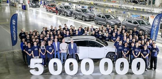 Hyundai Çek Fabrikasında 5 Milyonuncu Araç Üretildi.