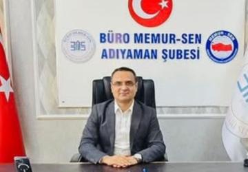 Memur-Sen Adıyaman Şube Başkanı Taşkın: 'Ek ödeme adaletsizliğini gidermek için mücadelemiz devam edecek'