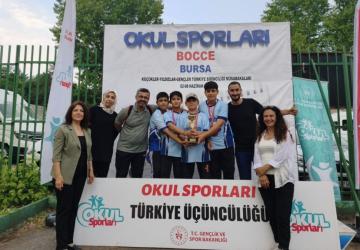 Körgüden Ortaokulu’ndan Bocce’de Türkiye üçüncülüğü