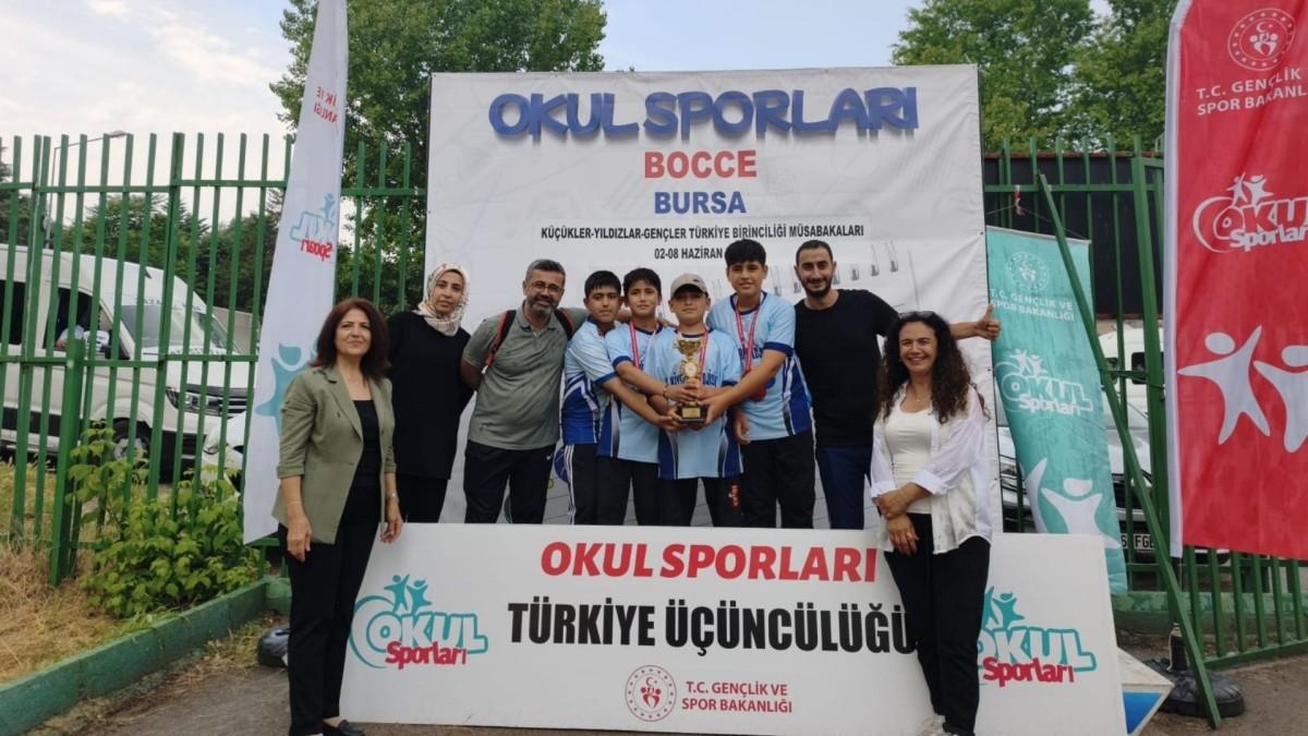 Körgüden Ortaokulu’ndan Bocce’de Türkiye üçüncülüğü