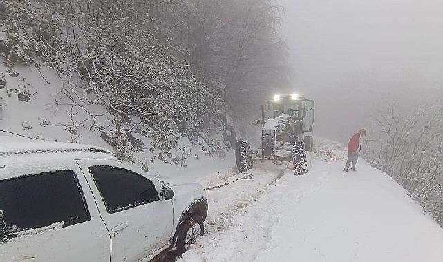 Büyükşehir ekipleri, mahsur kalanları da kurtardı
