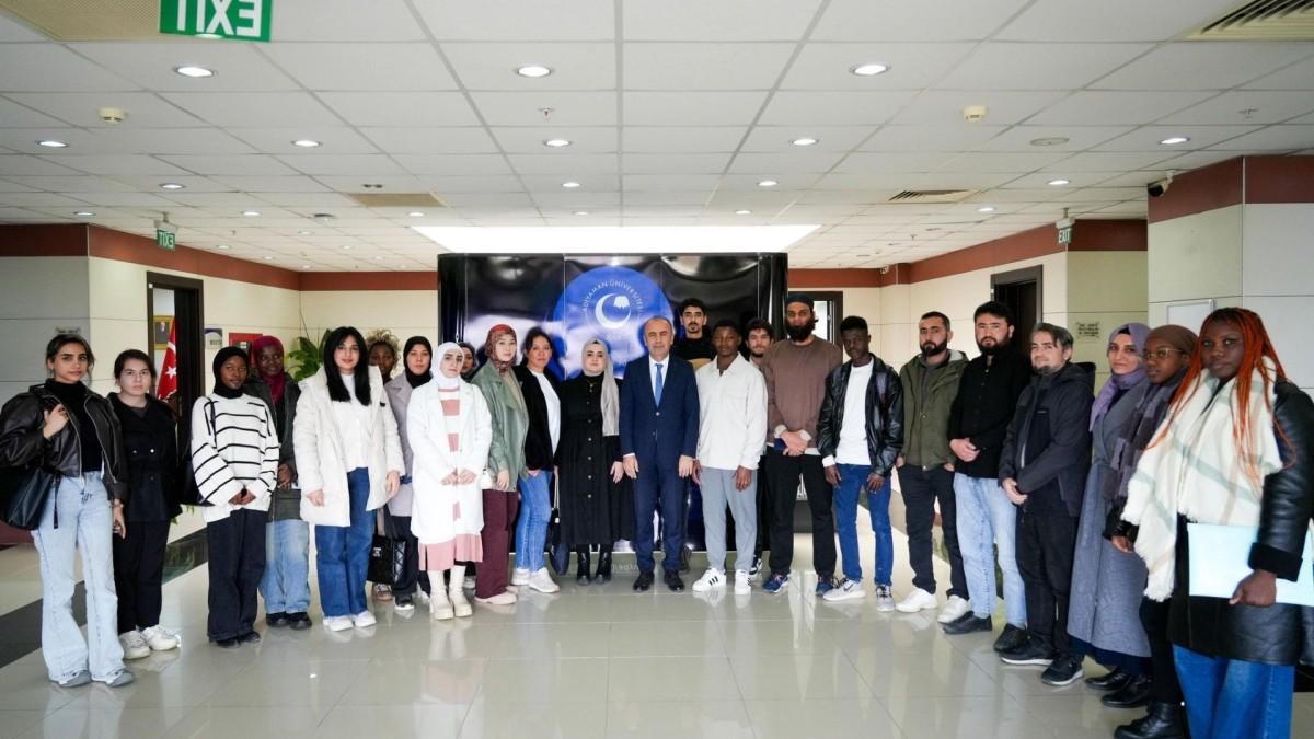 Adıyaman Üniversitesi Rektörü uluslararası öğrencilerle buluştu