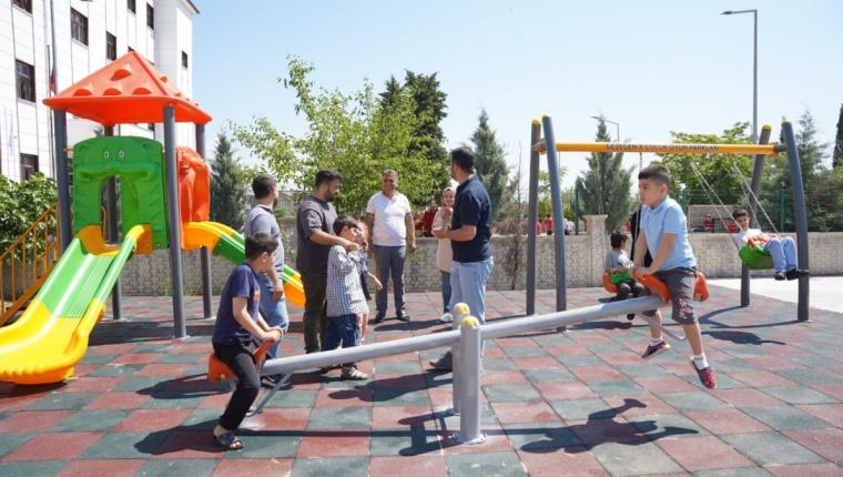 Kahta Özel Eğitim Uygulama Okulu’na oyun parkı kuruldu - Videolu Haber