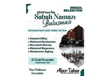 İnegöl 2026'nın İlk Sabah Namazında Buluşuyor