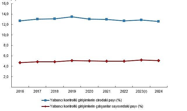 Yabancı Kontrollü Girişim İstatistikleri, 2024