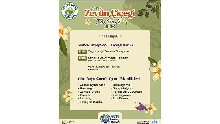2.Zeytin Çiçeği Festivali Başlıyor