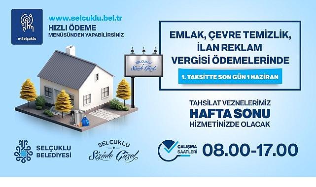 Emlak ve çevre temizlik vergisi ödemelerinde son gün 1 Haziran