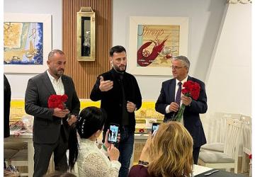 Başkan Topaloğlu Kazak öğretmenlerle bir araya geldi