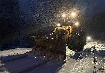 Nilüfer'de kar mesaisi