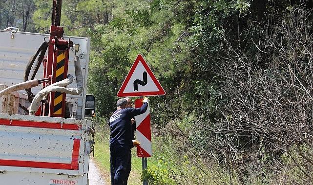 Büyükşehir'den Kemer yayla yollarında kapsamlı çalışma