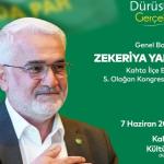HÜDA PAR Genel Başkanı Yapıcıoğlu Kahta Kongresine katılacak