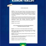 ANKARA (PHA) - Gülbahar SÜNGÜ – Hür Dava Partisi (HÜDA PAR), cuma namazı saatinde kamu ve özel sektör çalışanlarının izinli sayılmasına yönelik kanun teklifini Türkiye Büyük Millet Meclisi (TBMM) Başkanlığı’na sundu.