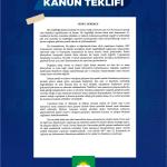 ANKARA (PHA) - Gülbahar SÜNGÜ – Hür Dava Partisi (HÜDA PAR), cuma namazı saatinde kamu ve özel sektör çalışanlarının izinli sayılmasına yönelik kanun teklifini Türkiye Büyük Millet Meclisi (TBMM) Başkanlığı’na sundu.