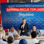 ADIYAMAN (PHA) - AK Parti Genel Merkez Teşkilat Başkan Yardımcısı ve Adıyaman Milletvekili Mustafa Alkayış, AK Parti Adıyaman Merkez İlçe Başkanlığı tarafından düzenlenen Haziran Ayı Danışma Meclisi Toplantısı’na katıldı...