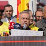 ADIYAMAN (PERRE) - Şeriban ÖZÇAKMAK-Berfin GÜRBÜZ - Eğitim-Sen Adıyaman Şubesi, İstanbul'da bir lisede yaşanan ve bir öğretmenin hayatını kaybettiği bıçaklı saldırıya tepki göstermek amacıyla kent meydanında basın açıkla...