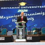 ADIYAMAN (PERRE) - (Berfin GÜRBÜZ) - Adıyaman Üniversitesi 2025-2026 akademik yılı mezuniyet töreni, Adıyaman Valisi Abdullah Küçük'ün katılımıyla gerçekleştirildi.