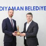 ADIYAMAN (PERRE) - Şeriban ÖZÇAKMAK - Adıyaman Belediye Başkanı Abdurrahman Tutdere, Sanayi ve Teknoloji İl Müdürü Aydın Çavana ile Alman Uluslararası İş Birliği Kurumu (GIZ) heyetini ağırladı.