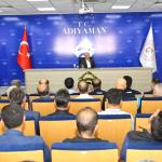 ADIYAMAN (PHA) - Murat KAYIŞ – Adıyaman Valiliği tarafından değerlendirme toplantısı gerçekleştirildi.