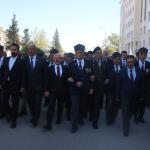 ADIYAMAN (PHA) - Gazi Mustafa Kemal Atatürk’e Gazi unvanı ve Mareşal rütbesi verilmesinin yıl dönümü, Adıyaman’da çelenk sunumu, saygı duruşu ve İstiklal Marşı ile anıldı.