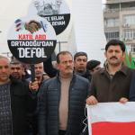 ADIYAMAN (PERRE) - Şeriban ÖZÇAKMAK - Adıyaman Filistin Dayanışma Platformu tarafından cuma namazı sonrası düzenlenen basın açıklamasında, İsrail'in Gazze başta olmak üzere bölgede sürdürdüğü saldırılar protesto edildi.