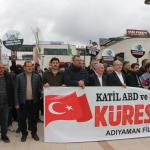 ADIYAMAN (PERRE) - Şeriban ÖZÇAKMAK - Adıyaman Filistin Dayanışma Platformu tarafından cuma namazı sonrası düzenlenen basın açıklamasında, İsrail'in Gazze başta olmak üzere bölgede sürdürdüğü saldırılar protesto edildi.