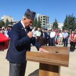 ADIYAMAN (PHA) - Gazi Mustafa Kemal Atatürk’e Gazi unvanı ve Mareşal rütbesi verilmesinin yıl dönümü, Adıyaman’da çelenk sunumu, saygı duruşu ve İstiklal Marşı ile anıldı.