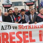 ADIYAMAN (PERRE) - Şeriban ÖZÇAKMAK - Adıyaman Filistin Dayanışma Platformu tarafından cuma namazı sonrası düzenlenen basın açıklamasında, İsrail'in Gazze başta olmak üzere bölgede sürdürdüğü saldırılar protesto edildi.