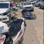 ADIYAMAN (PERRE) - Sibel TURAN- Adıyaman İndere yolunda meydana gelen zincirleme trafik kazasında 1 kişi yaralandı.