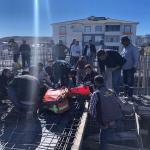 ADIYAMAN (PERRE) - Şeriban ÖZÇAKMAK - Adıyaman'ın Besni ilçesinde bir inşaatta beton pompasının bomu kırıldı.