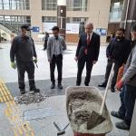 ADIYAMAN (PERRE) - Şeriban ÖZÇAKMAK - Adıyaman Eğitim ve Araştırma Hastanesi'nde eskiyen ve deforme olan zeminlerin yenilenmesine yönelik tadilat çalışmaları başlatıldı.