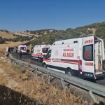 DİYARBAKIR (PHA) - Şeriban ÖZÇAKMAK – Diyarbakır-Eğil karayolunda meydana gelen minibüs kazasında, Adıyaman’dan gezi amacıyla yola çıkan sağlık çalışanlarını taşıyan araç devrildi.